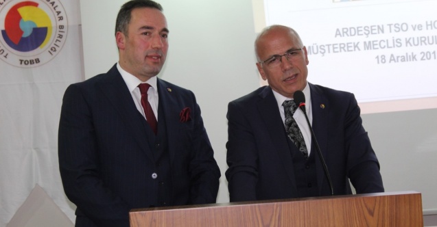 HOPA VE ARDEŞEN TİCARET VE SANAYİ ODALARI KARMA MECLİS TOPLANTILARININ 2.’SİNİ GERÇEKLEŞTİRDİ