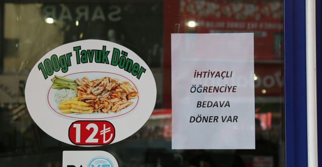 Artvinli esnaftan ihtiyaç sahibi öğrencilere ücretsiz yemek