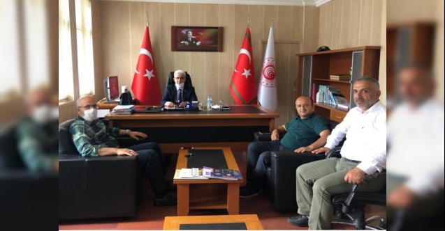 İlyas Güven, Yeni Göreve Atanan Recep Bilgi'i Ziyaret Etti