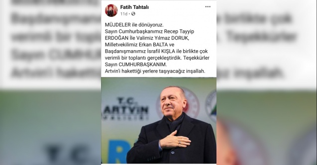 Artvin'e Müjdeler Var