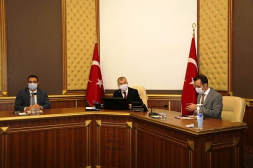 Vali Doruk Başkanlığında Kurum Müdürlüleri ile Pandemi Toplantısı Yapıldı