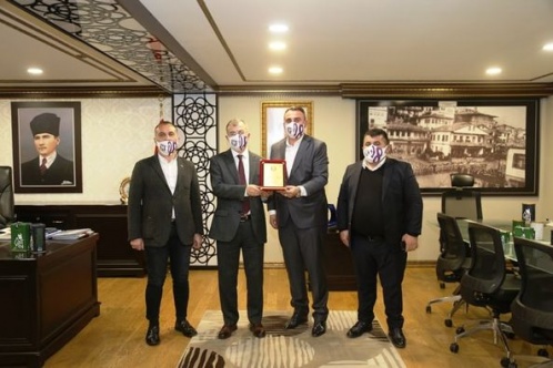 Valimiz Yılmaz Doruk, Artvin Hopaspor Yönetimini Kabul Etti