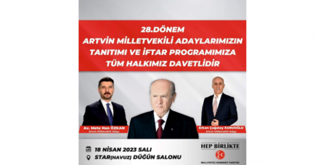 İFTAR PROGRAMINA DAVET