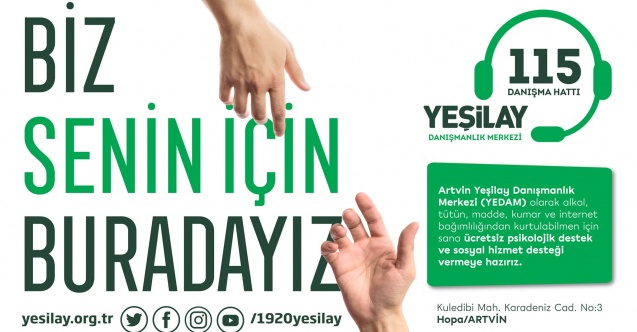 Yeşilay Danışmanlık Merkezi’nden Artvin Hopa’da Ücretsiz Danışmanlık Desteği