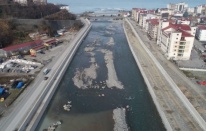 Kapisre Deresi ve yan kolları inşaatında çalışmalar aralıksız devam ediyor