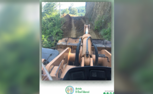 TARIM ARAZİLERİ ÜZERİNDEKİ HEYELANLAR TEMİZLENİYOR