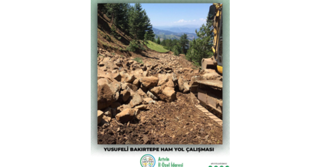 YUSUFELİ YOLLARI GENİŞLETİLİYOR